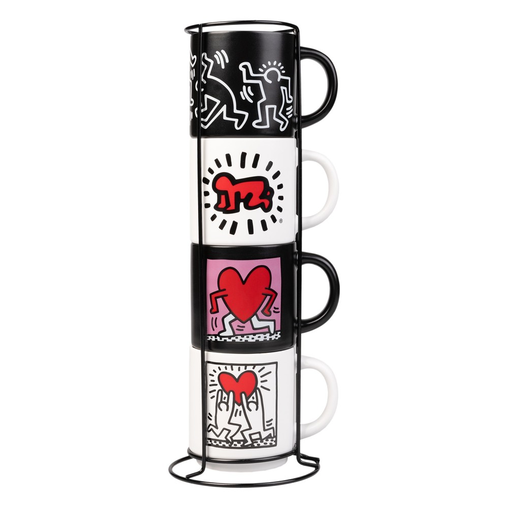 Grupo Erik Keith Haring - Set Of 4 Cups Tasse - Multicolore
